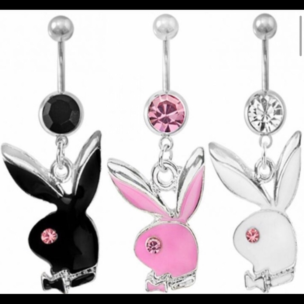Brand 🆕 14g 316L Playboy Bunny Belly Rings!